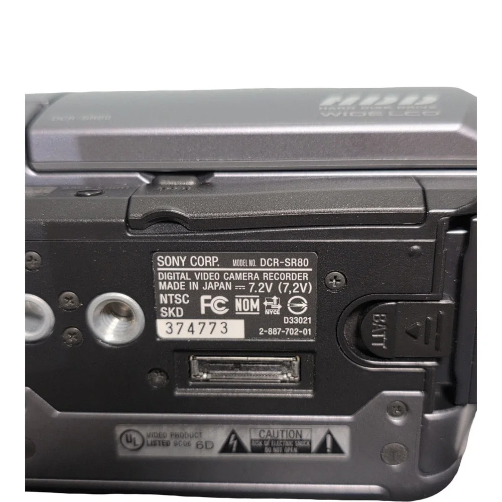 Sony Handycam DCR-SR80 Silver 60 GB Hard Drive Digital Handheld Camera Camcorder